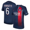Paris Saint-Germain 2023-24 Verratti 6 Domácí - Fotbalové Dresy (S/S)